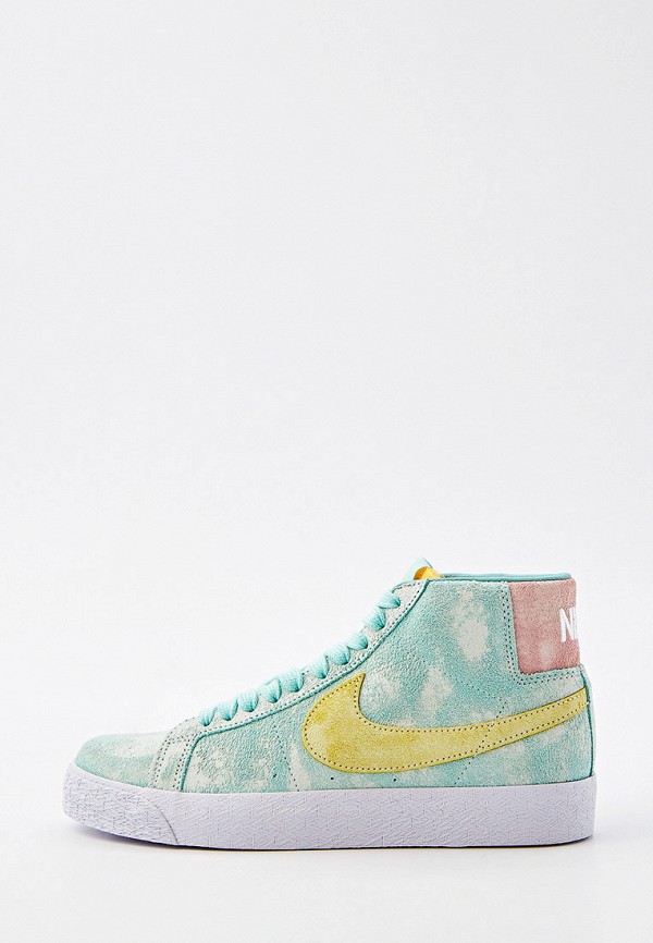 

Кеды Nike, Бирюзовый, NIKE SB ZOOM BLAZER MID PRM