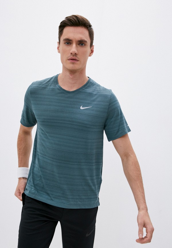 

Футболка спортивная Nike, Бирюзовый, M NK DF MILER TOP SS