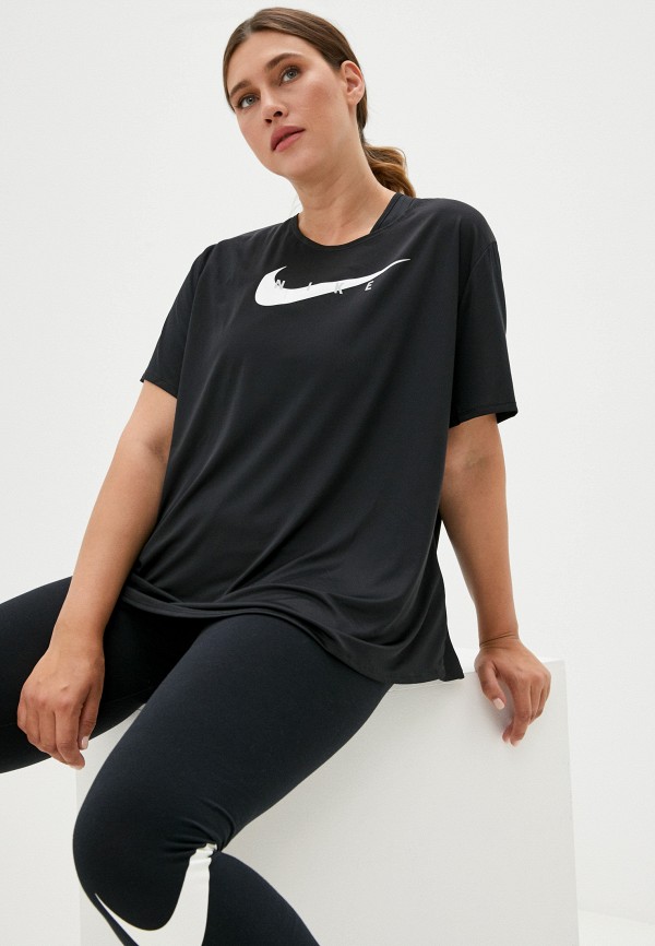 

Футболка спортивная Nike, Черный, W NK SWOOSH RUN TOP SS PLUS