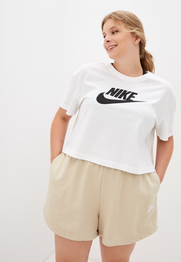 

Футболка Nike, Белый, Sportswear Essential Women's Cropped T-Shirt