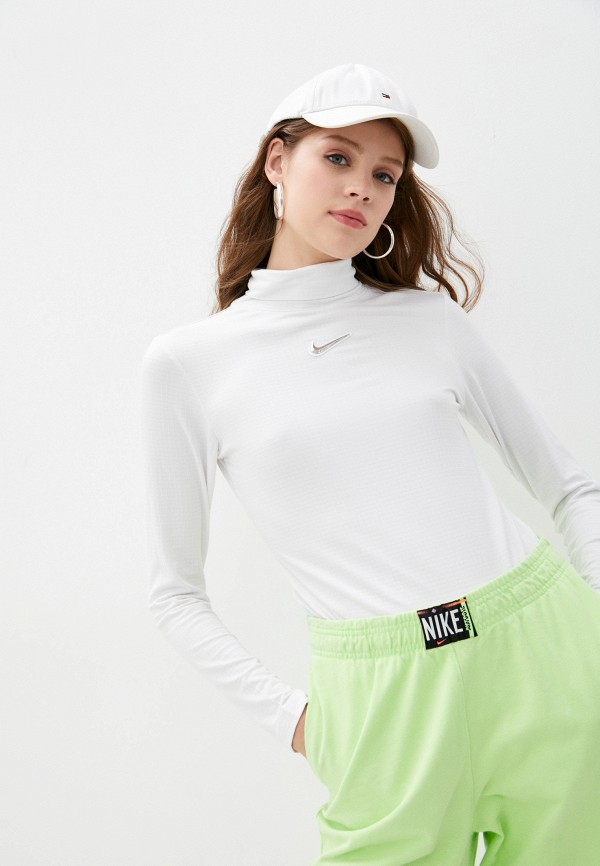 

Лонгслив спортивный Nike, Белый, W NSW SWSH TOP LS MOCK