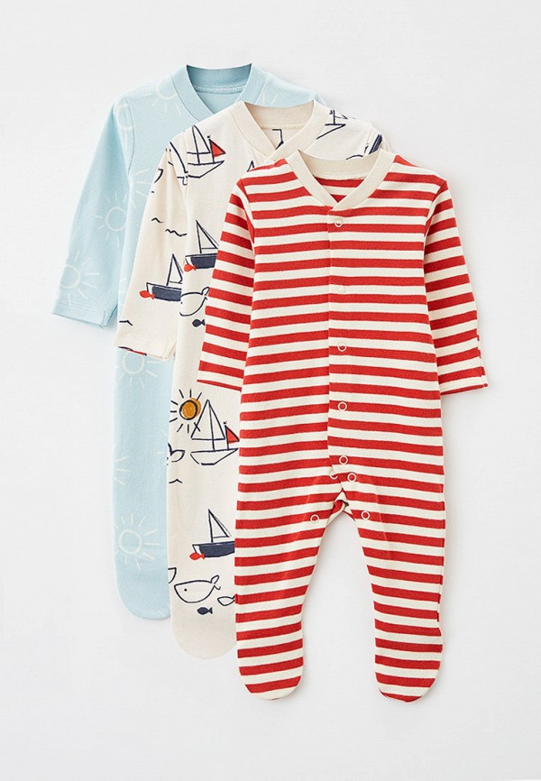 

Комбинезоны 3 шт. Marks & Spencer, Бежевый;голубой;красный, Marks & Spencer RTLAAK499001