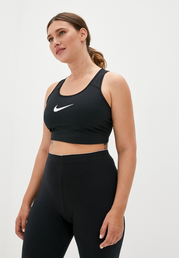 

Топ спортивный Nike, Черный, W NK DF SWSH PLS NONPDED BRA