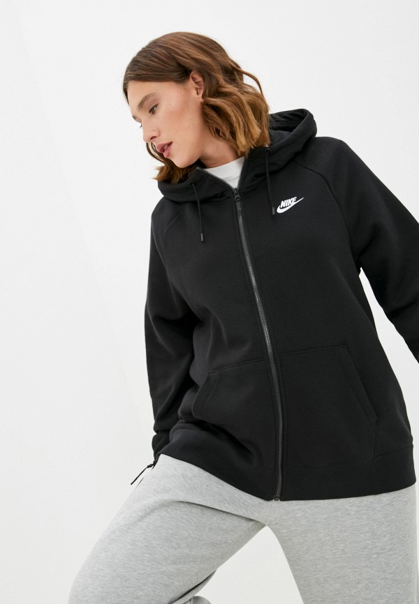 

Толстовка Nike, Черный, W NSW ESSNTL FLC FZ HDY PLUS
