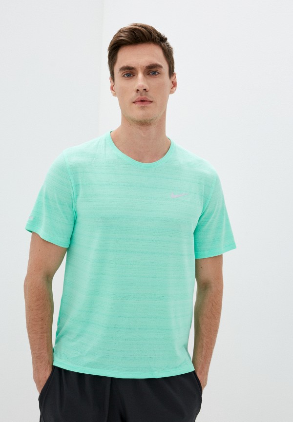 

Футболка спортивная Nike, Бирюзовый, M NK DF MILER TOP SS
