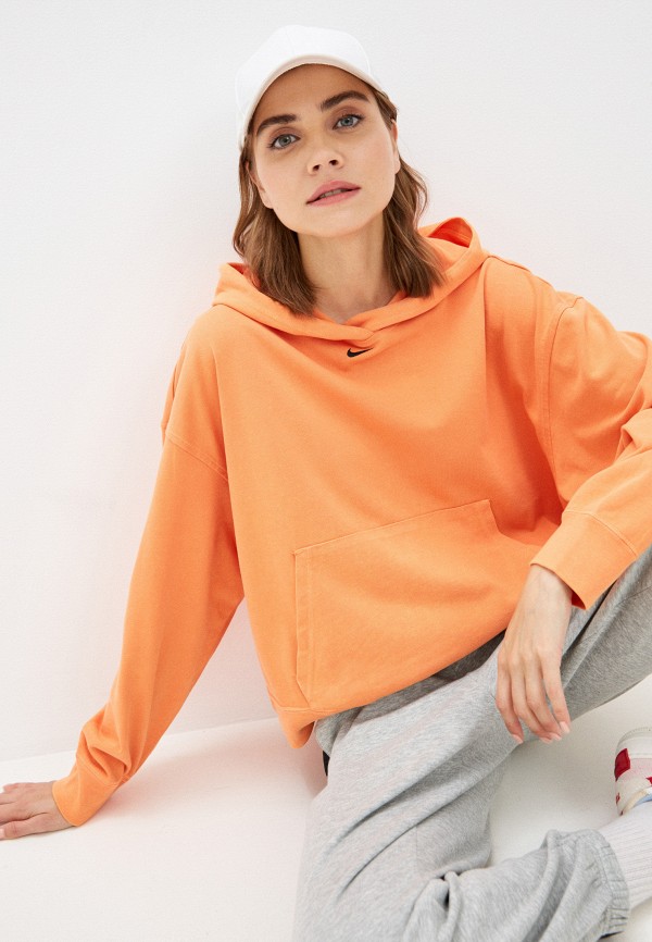

Худи Nike, Оранжевый, W NSW WASH HOODIE