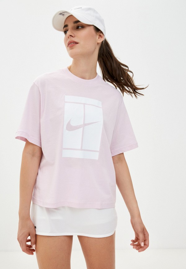 

Футболка Nike, Розовый, W NKCT TEE SSNL COURT