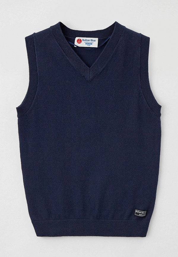 фото Жилет button blue