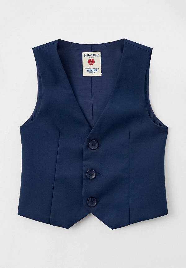 фото Жилет button blue