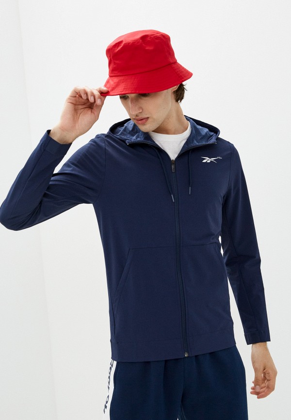 

Толстовка Reebok, Синий, TS PERFORMANCE FZ HOODIE
