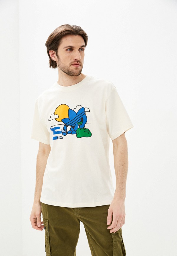 

Футболка adidas Originals, Бежевый, TREFFY RECYCLES