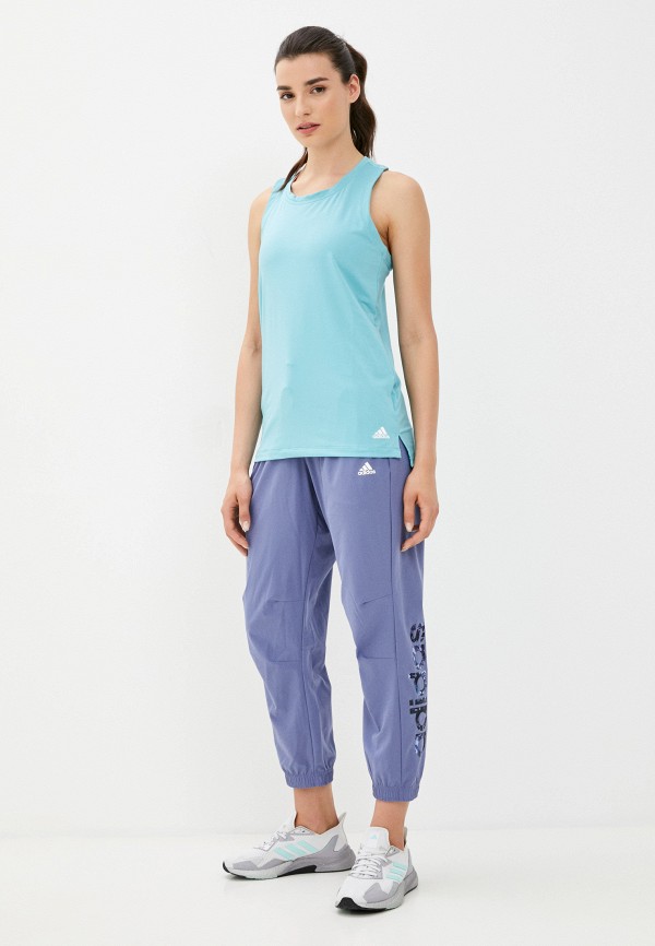 

Майка спортивная adidas, Бирюзовый, MATERNITY TK