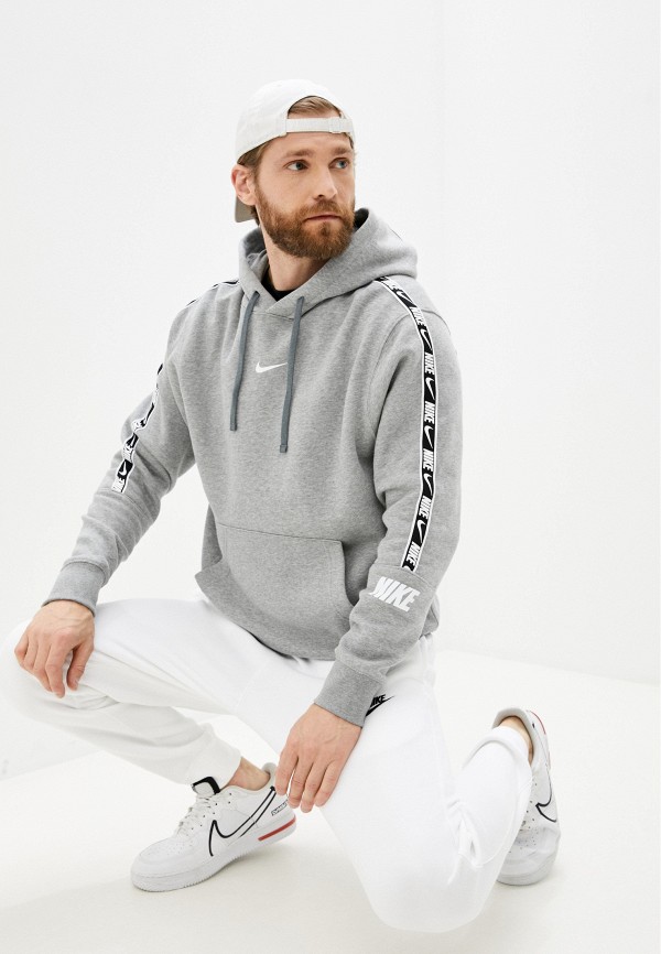 

Худи Nike, Серый, M NSW REPEAT FLC PO HOODIE BB