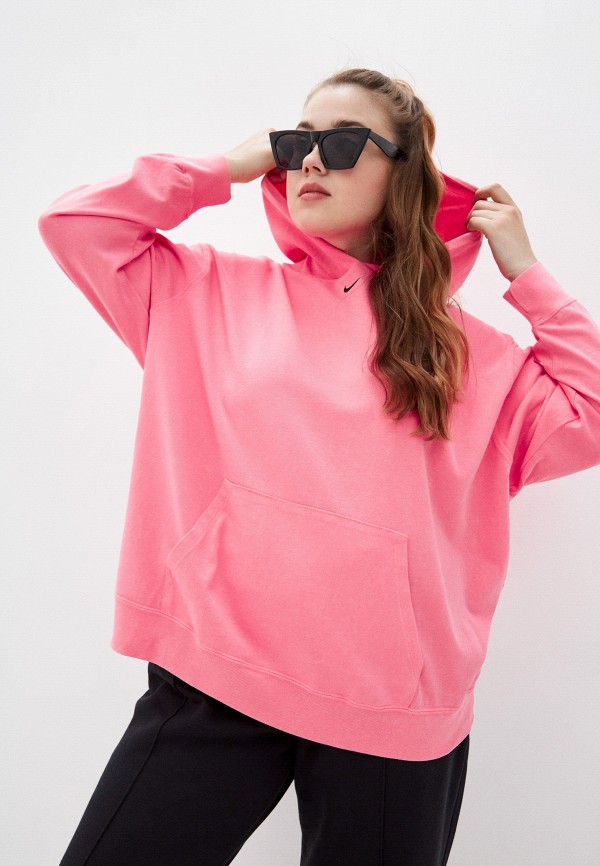 

Худи Nike, Розовый, W NSW WASH HOODIE PLUS