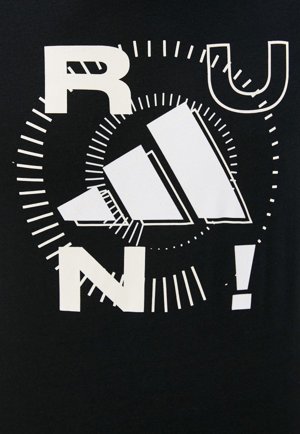

Футболка спортивная adidas, Черный, RUN LOGO M 1