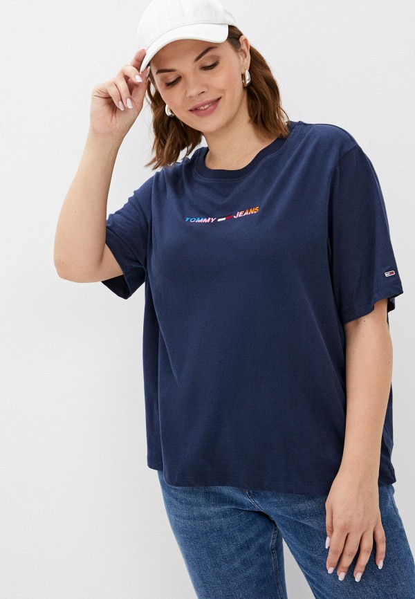 

Футболка Tommy Jeans, Синий, CURVE