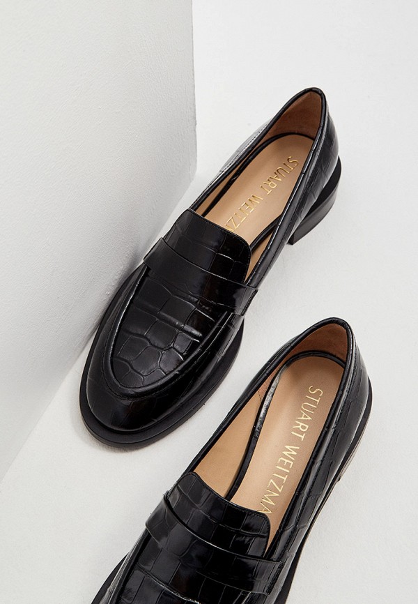 

Лоферы Stuart Weitzman, Черный, PALMER SLEEK LOAFER