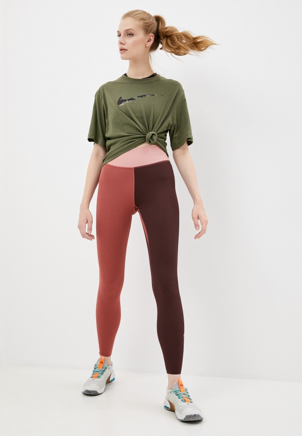 

Футболка спортивная Nike, Хаки, W NK DF BOXY NK ONE