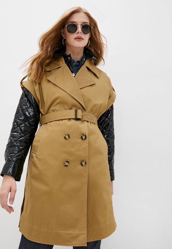 

Плащ и куртка утепленная Pinko, Бежевый;черный, Pinko RTLAAK782402