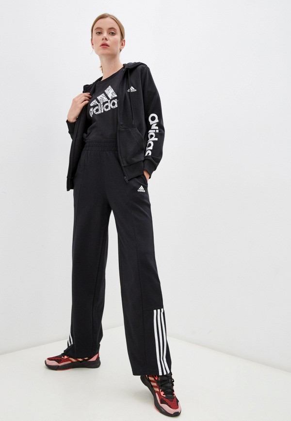 

Толстовка adidas, Черный, W LIN FT FZ HD