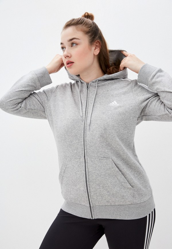 

Толстовка adidas, Серый, W 3S FT FZ HD