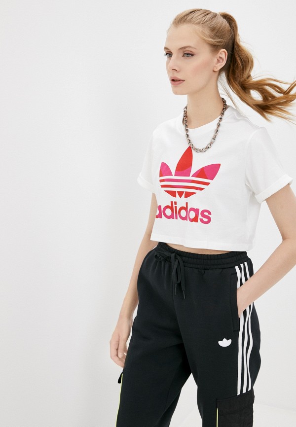 

Топ adidas Originals, Белый, CROP TEE