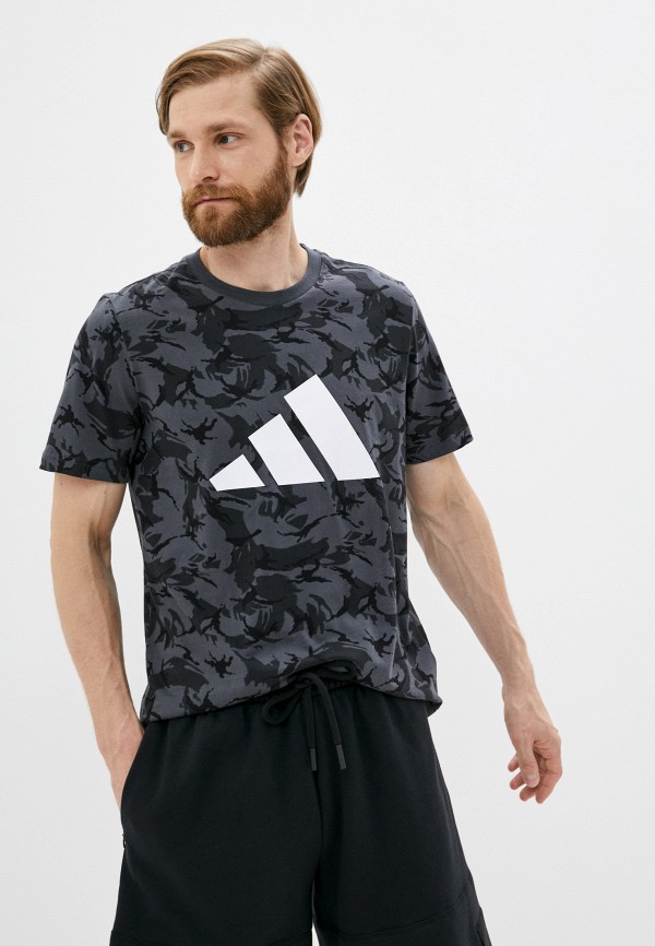 

Футболка adidas, Серый, CAMO TEE