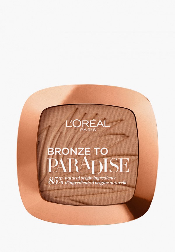 

Пудра L'Oreal Paris, Бежевый, Бронзирующая «Paradise» 01 NU TAN TATION