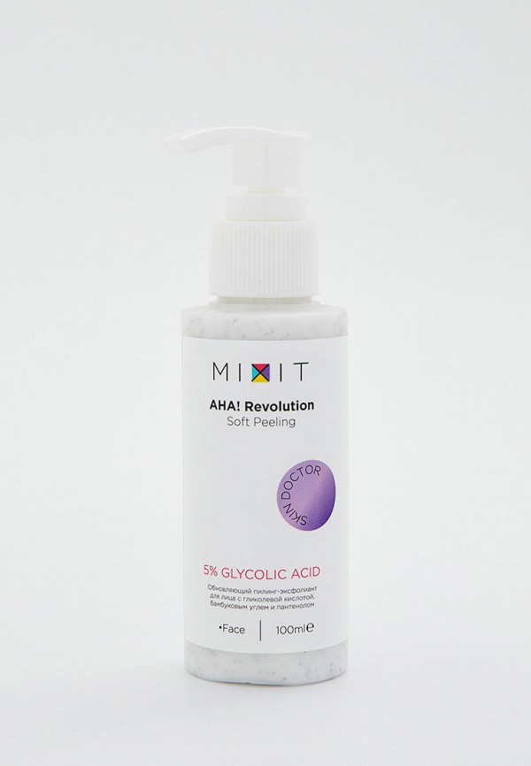 

Скраб для лица Mixit, Прозрачный, AHA! Revolution Эксфолиант glycolic 5%, 100 мл