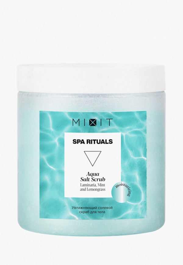 

Скраб для тела Mixit, Прозрачный, SPA RITUALS, увлажняющий солевой с экстрактами ламинарии и мяты, 250 мл