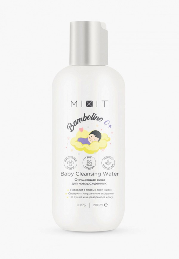 

Гель для купания Mixit, Прозрачный, Bambolino, очищающая вода для новорожденных, 200 мл