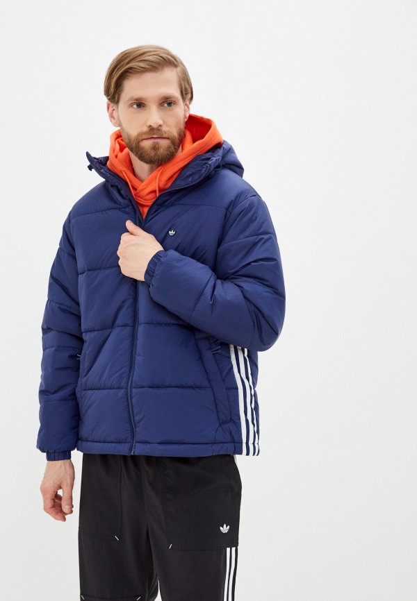 

Куртка утепленная adidas Originals, Синий, PAD HOODED PUFF
