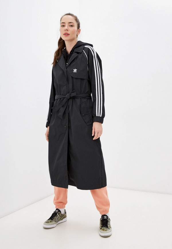 

Плащ adidas Originals, Черный, TRENCH COAT