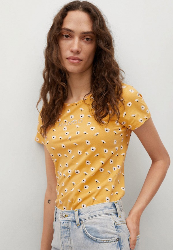 

Футболка Mango, Желтый, Mango RTLAAL013101