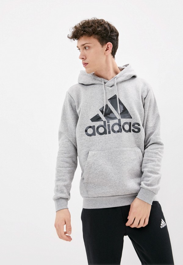 

Худи adidas, Серый, M CAMO HD