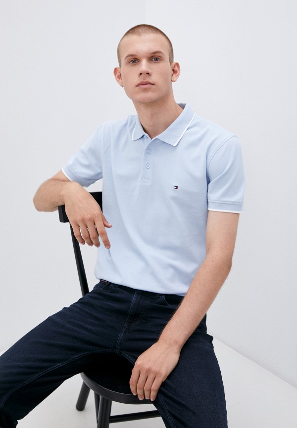 

Поло Tommy Hilfiger, Голубой