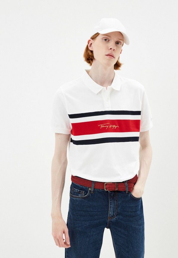 

Поло Tommy Hilfiger, Белый