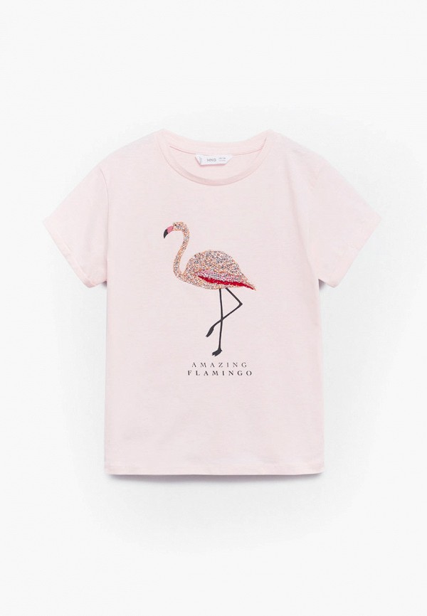 

Футболка Mango Kids, Розовый, Mango Kids RTLAAL117001