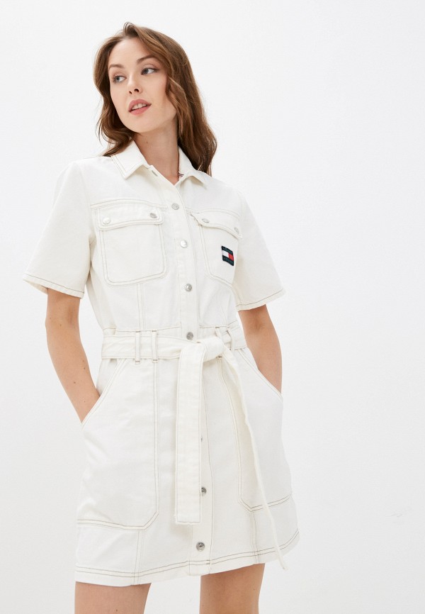 

Платье джинсовое Tommy Jeans, Белый