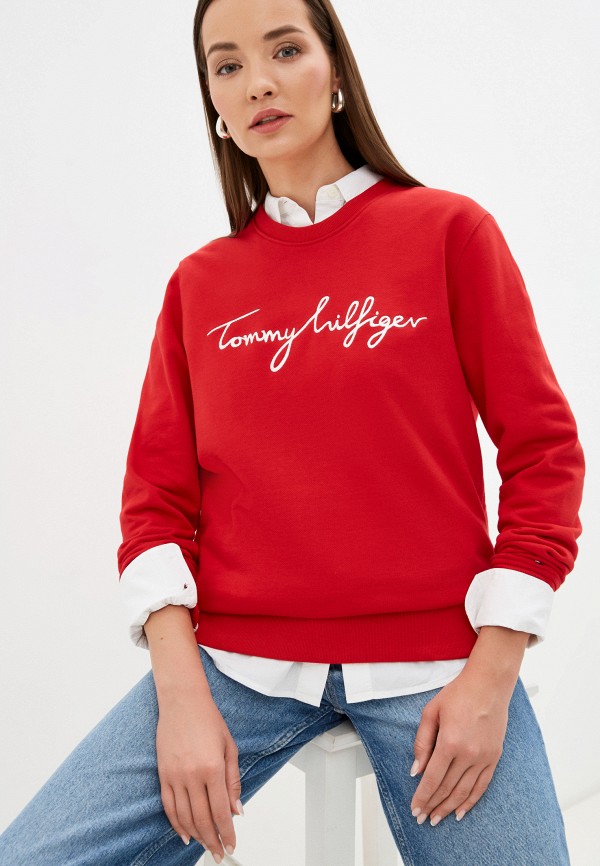 Свитшот Tommy Hilfiger красный WW0WW30659 RTLAAL195302