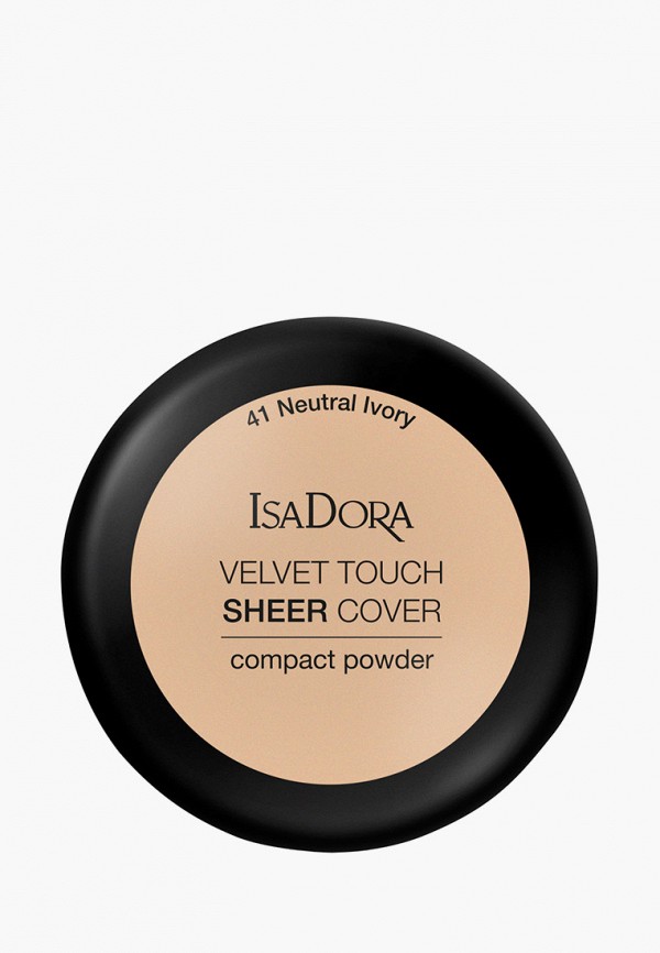 

Пудра Isadora, Бежевый, компактная Velvet Touch Sheer Cover Compact Powder 41, 10 г