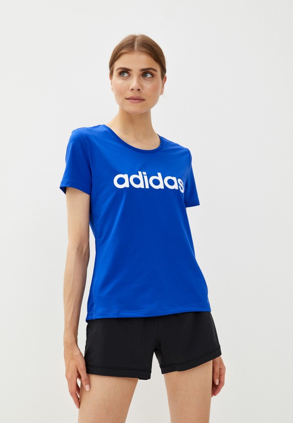 

Футболка спортивная adidas, Синий, W D2M LO TEE