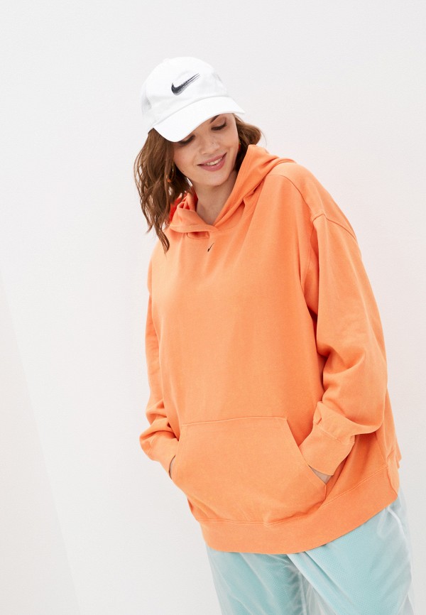 

Худи Nike, Оранжевый, W NSW WASH HOODIE PLUS