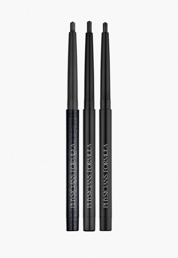 

Набор для макияжа глаз Physicians Formula, Черный, Карандаши для век водостойкие Gel Eyeliner Trio, тон: черный матовый, черный сатиновый, черный мерцающий