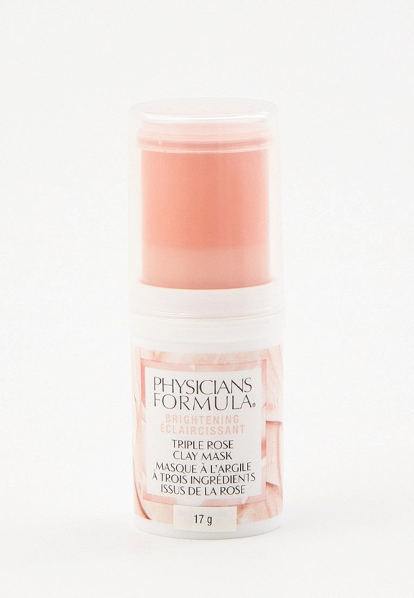 

Маска для лица Physicians Formula, Прозрачный, выравнивающая тон "Розовая глина", Brightening Triple Rose Clay Mask, 17 мл