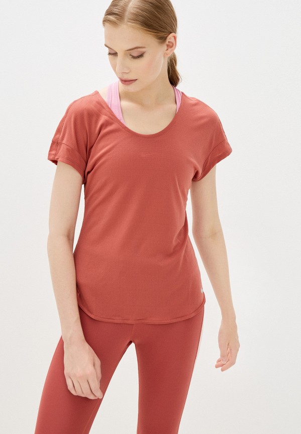 

Футболка спортивная Nike, Коричневый, W NK BREATHE TOP COOL
