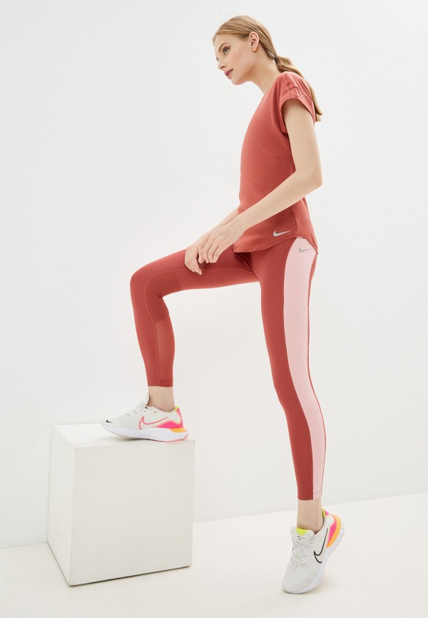 

Футболка спортивная Nike, Коричневый, W NK BREATHE TOP COOL