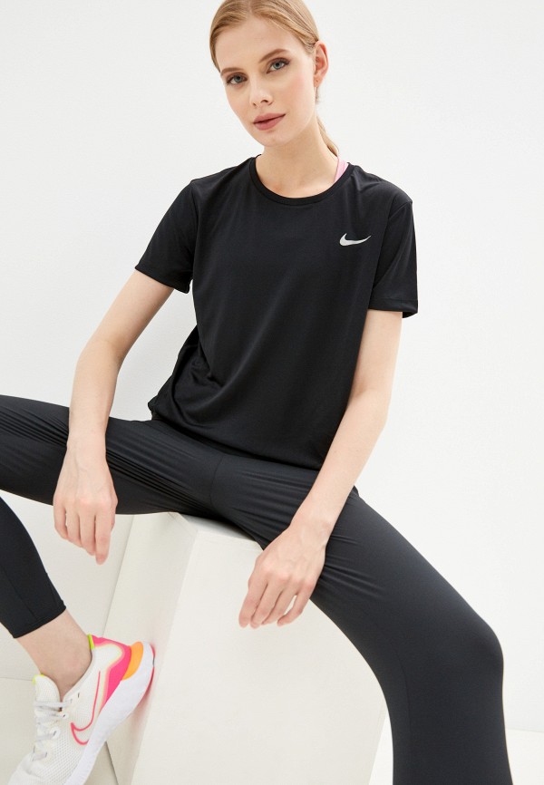 

Футболка спортивная Nike, Черный, Miler Women's Short-Sleeve Running Top