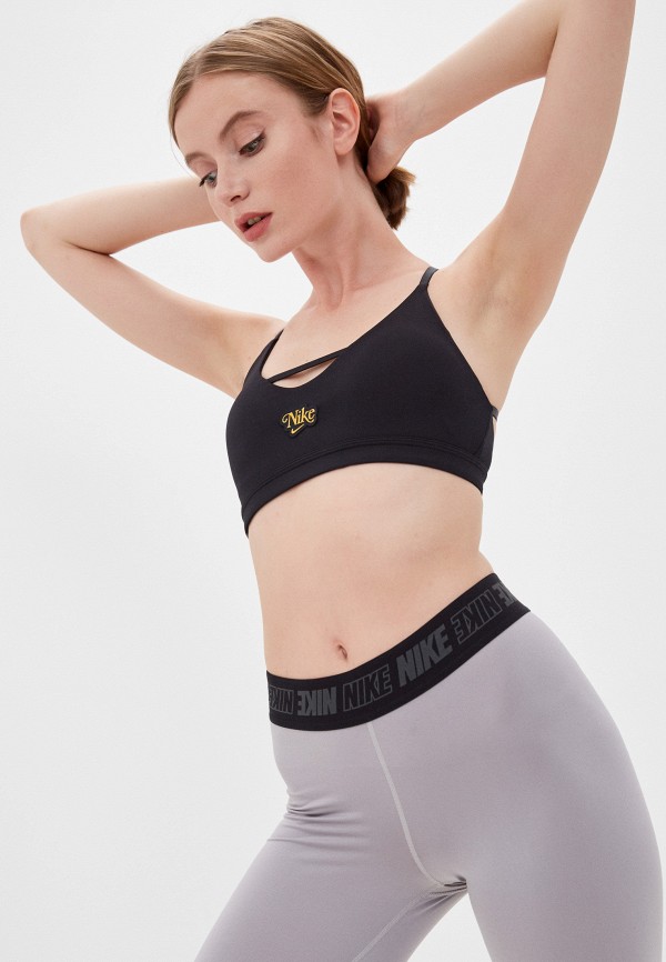

Топ спортивный Nike, Черный, W NK DF INDY FEMME STRPY BRA