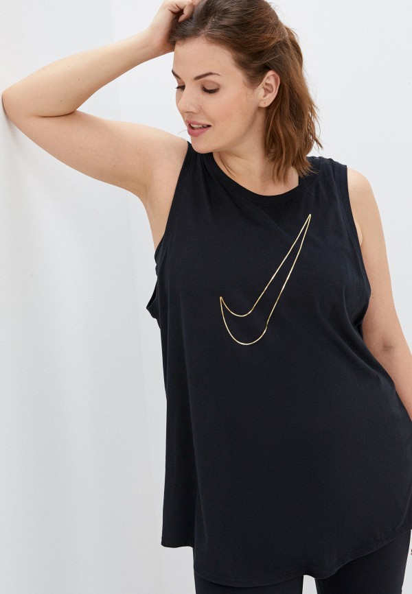 

Майка спортивная Nike, Черный, W NK DRY TANK FEMME PLUS